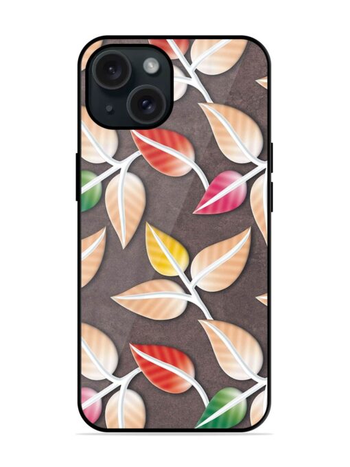 Colorful Leaf Wall Glossy Metal TPU Case Zapvi