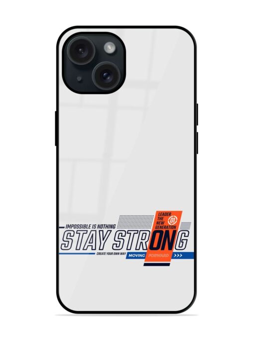 Stay Strong Modern Glossy Metal TPU Case Zapvi