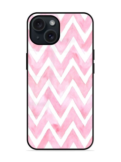 Chevron Pink Color Glossy Metal TPU Case Zapvi