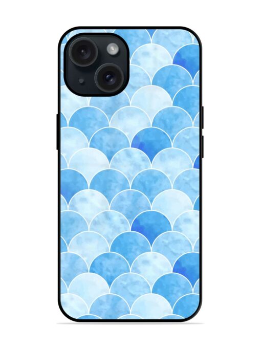 Seamless Watercolor Scales Glossy Metal TPU Case Zapvi