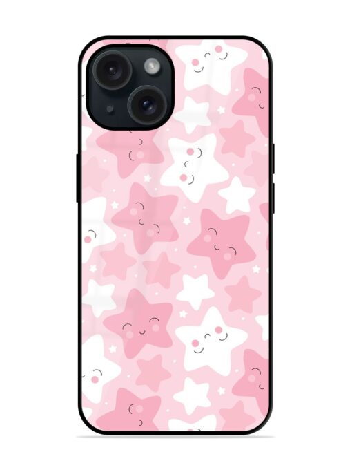 Seamless Pastel Star Glossy Metal TPU Case Zapvi