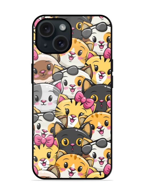 Seamless Pattern Cute Glossy Metal TPU Case Zapvi