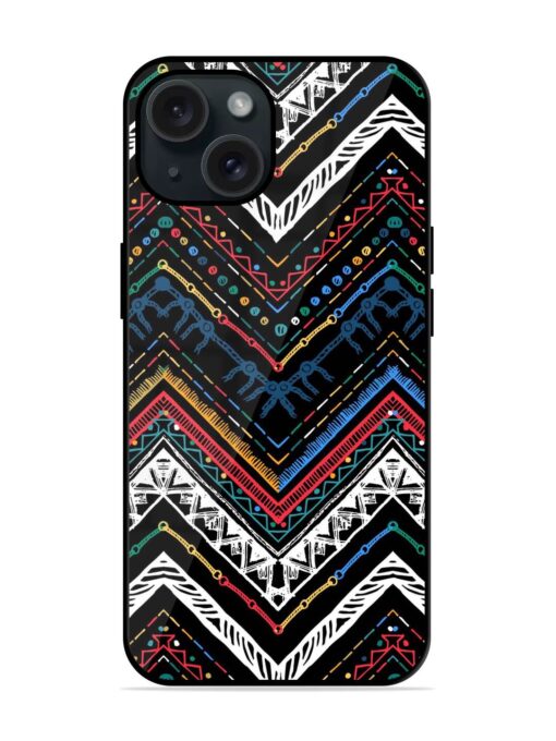 Seamless Ethnic Zigzag Glossy Metal TPU Case Zapvi