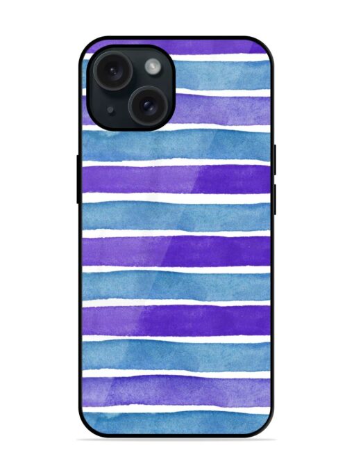 Blue Purple Watercolor Glossy Metal TPU Case Zapvi