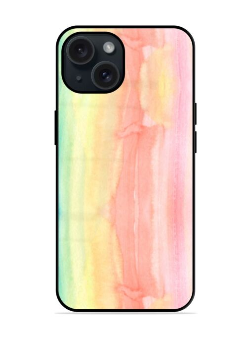 Striped Watercolor Colorful Glossy Metal TPU Case Zapvi