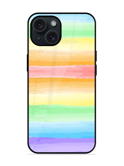 Watercolor Brush Stroke Glossy Metal TPU Case Zapvi