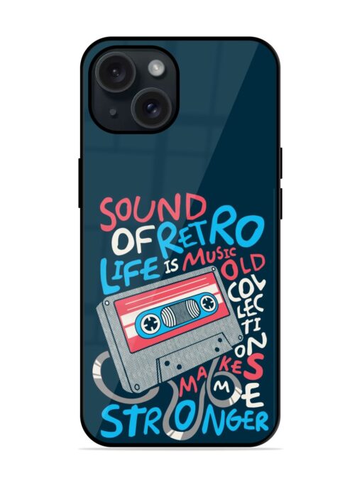 Cassette Vector Design Glossy Metal TPU Case Zapvi