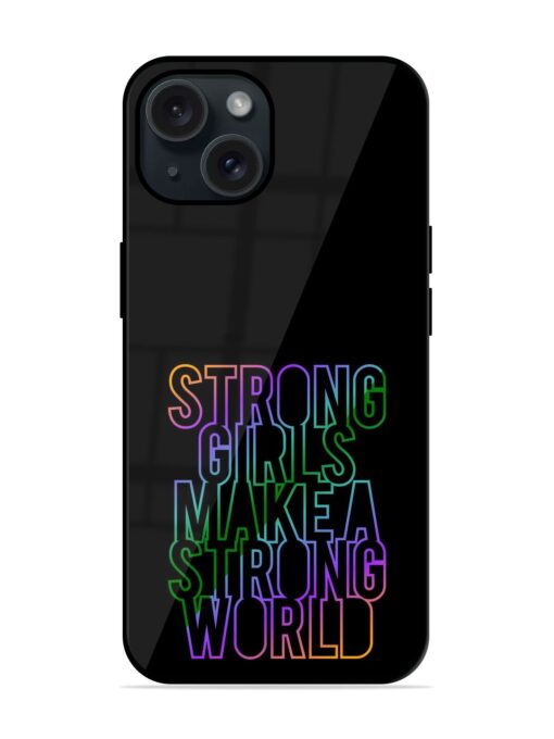 Strong Girls Make Glossy Metal TPU Case Zapvi