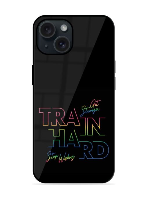 Train Hard Graphic Design Glossy Metal TPU Case Zapvi