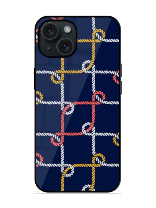 Seamless Nautical Rope Glossy Metal TPU Case Zapvi