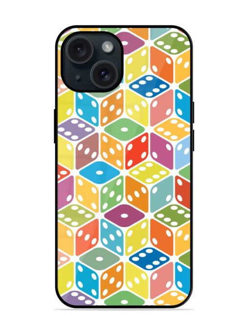 Vector Multi Colored Dice Glossy Metal TPU Case Zapvi