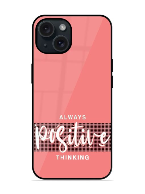 Always Positive Thinking Glossy Metal TPU Case Zapvi