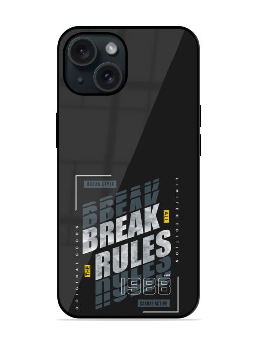 Break All Rules Glossy Metal TPU Case Zapvi