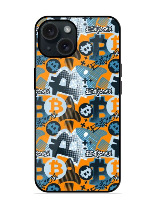 Bitcoin Doodle Style Glossy Metal TPU Case Zapvi