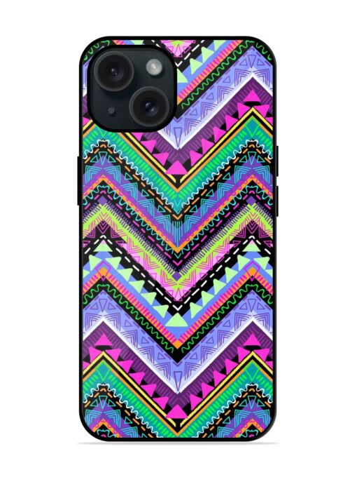 Tribal Aztec Print Glossy Metal TPU Case Zapvi