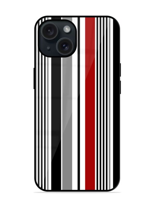 Stripe Seamless Pattern Glossy Metal TPU Case Zapvi