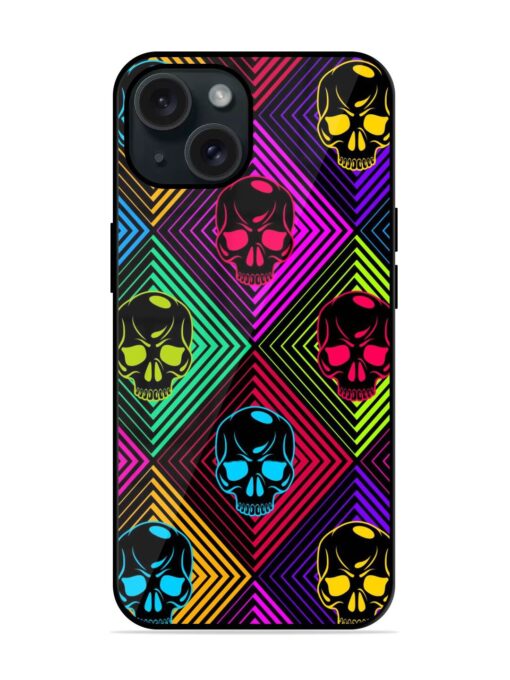 Skulls Seamless Pattern Glossy Metal TPU Case Zapvi