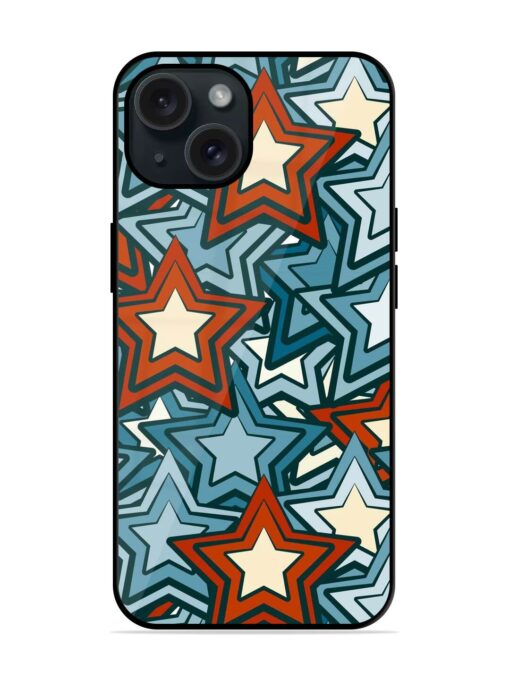 Blue Stars Seamless Glossy Metal TPU Case Zapvi