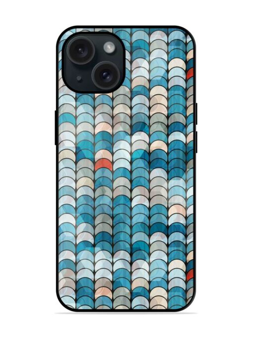 Abstract Blue Circle Glossy Metal TPU Case Zapvi