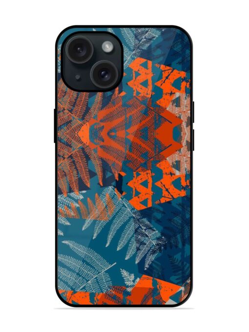 Abstract Jungle Print Glossy Metal TPU Case Zapvi