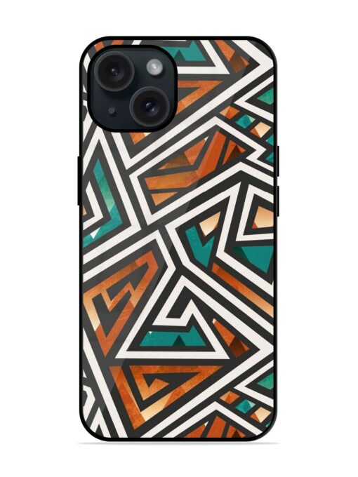 African Geometric Seamless Glossy Metal TPU Case Zapvi