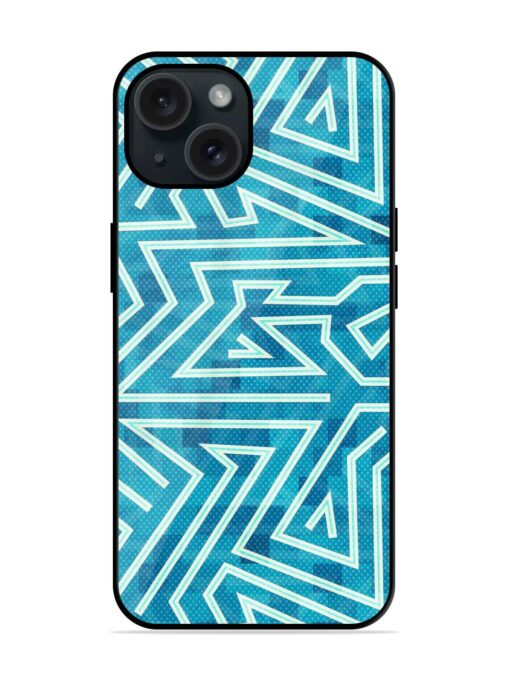 Blue Maze Seamless Glossy Metal TPU Case Zapvi