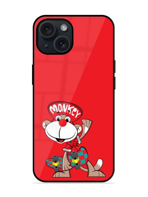 Cartoon Skateboarding Monkey Glossy Metal TPU Case Zapvi