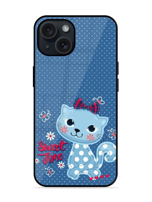 Cartoon Sweet Cat Glossy Metal TPU Case Zapvi