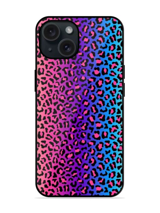 Colorful Leopard Seamless Glossy Metal TPU Case Zapvi