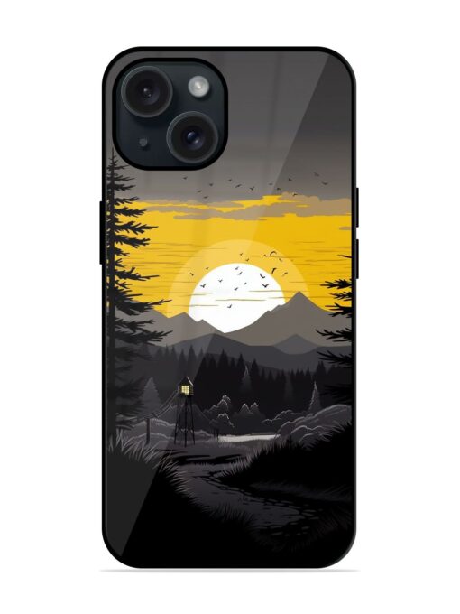 Sunset Vector Glossy Metal TPU Case Zapvi