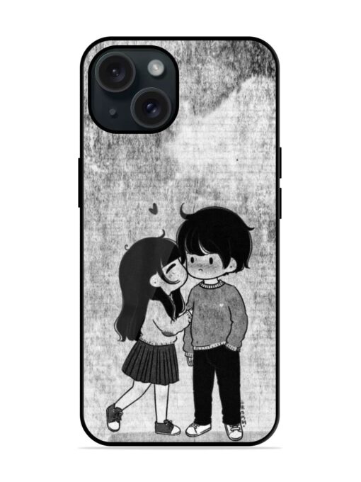 Couple Love Highlights Glossy Metal TPU Case Zapvi