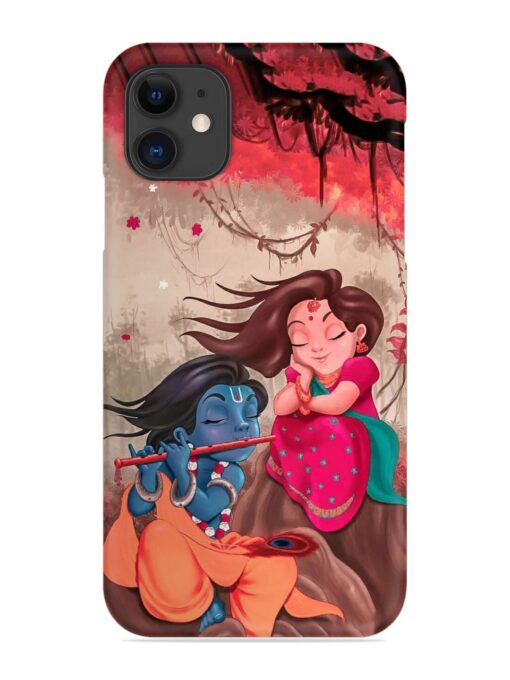 Radhe Krishna Water Art Snap Case for Apple Iphone 11 Zapvi