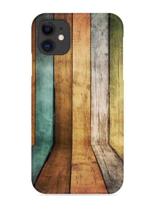 Wooden Realistic Art Snap Case for Apple Iphone 11 Zapvi