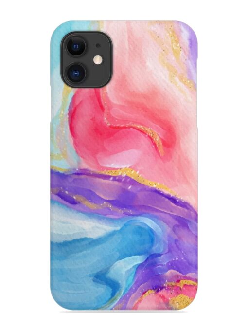 Watercolor Gradient Snap Case for Apple Iphone 11 Zapvi