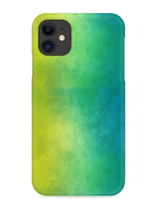 Yellow Green Gradient Snap Case for Apple Iphone 11 Zapvi