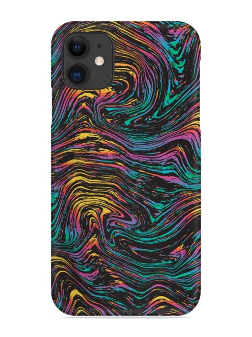 Abstract Liquid Colors Snap Case for Apple Iphone 11 Zapvi