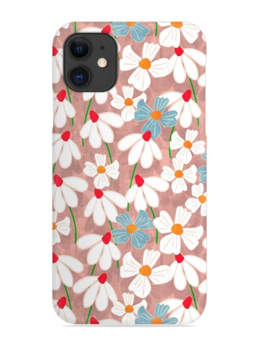 Abstract Petal Flowers Snap Case for Apple Iphone 11 Zapvi