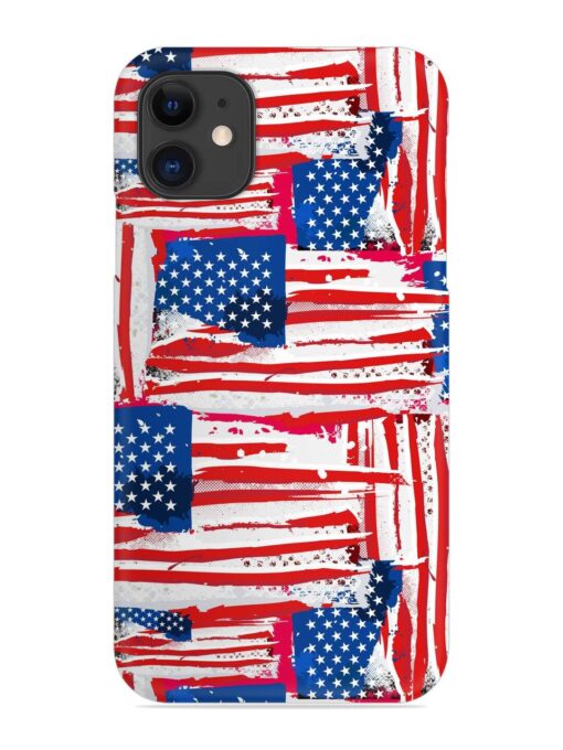 Usa Flag Seamless Snap Case for Apple Iphone 11 Zapvi