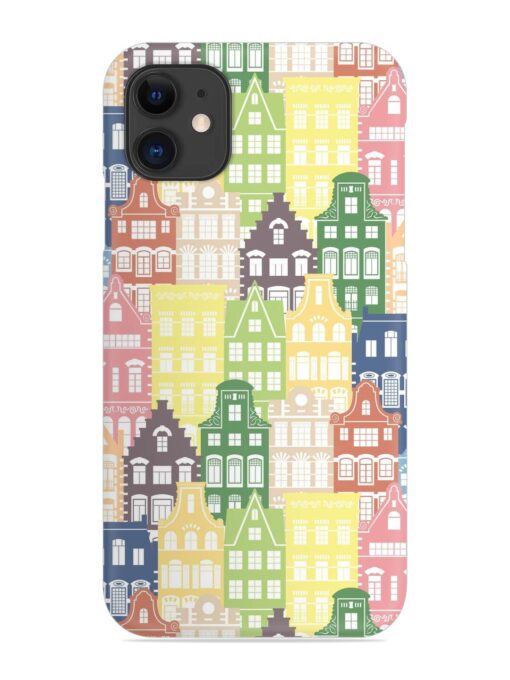 Seamless Shapes Pattern Snap Case for Apple Iphone 11 Zapvi