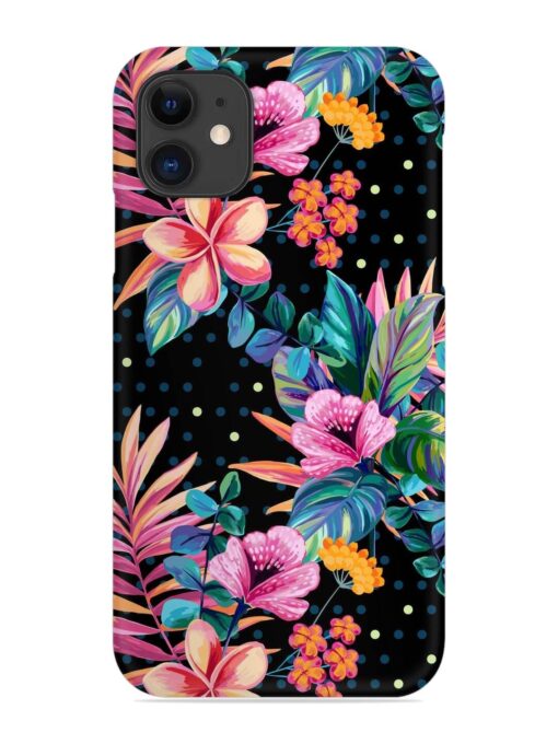 Seamless Floral Pattern Snap Case for Apple Iphone 11 Zapvi