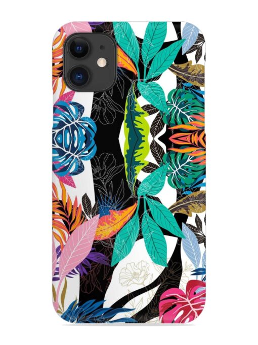 Floral Pattern Bright Snap Case for Apple Iphone 11 Zapvi