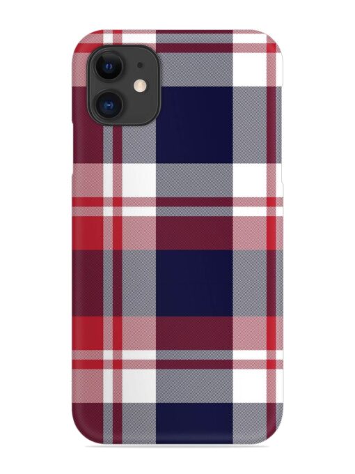 Classic Plaid Tartan Snap Case for Apple Iphone 11 Zapvi