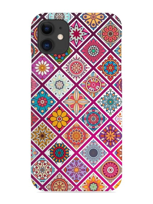 Seamless Tile Pattern Snap Case for Apple Iphone 11 Zapvi