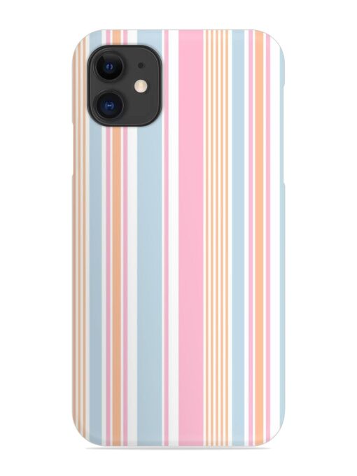 Stripe Seamless Pattern Snap Case for Apple Iphone 11 Zapvi