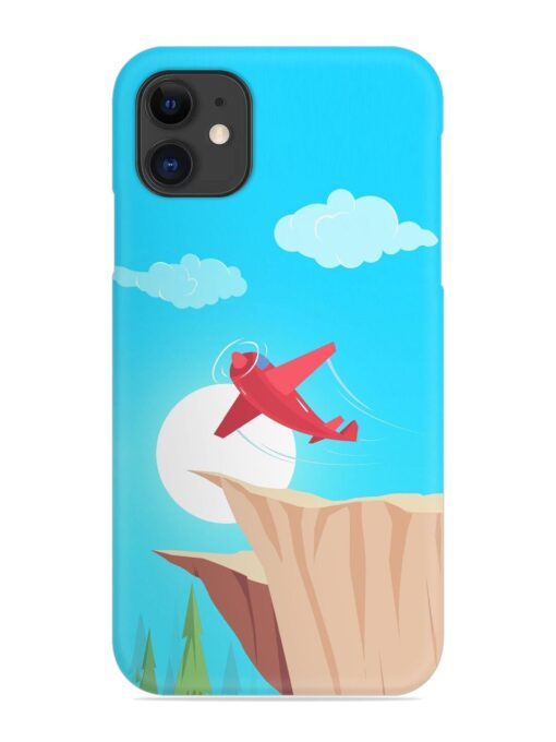 Small Planes In Flight Snap Case for Apple Iphone 11 Zapvi