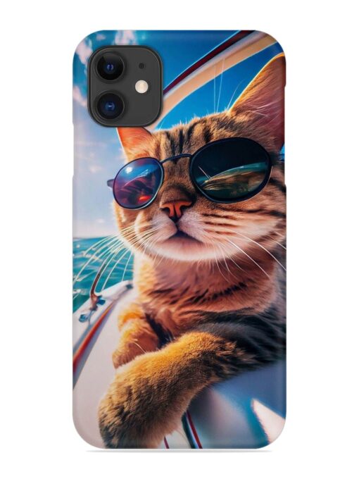 Cat In Style Snap Case for Apple Iphone 11 Zapvi