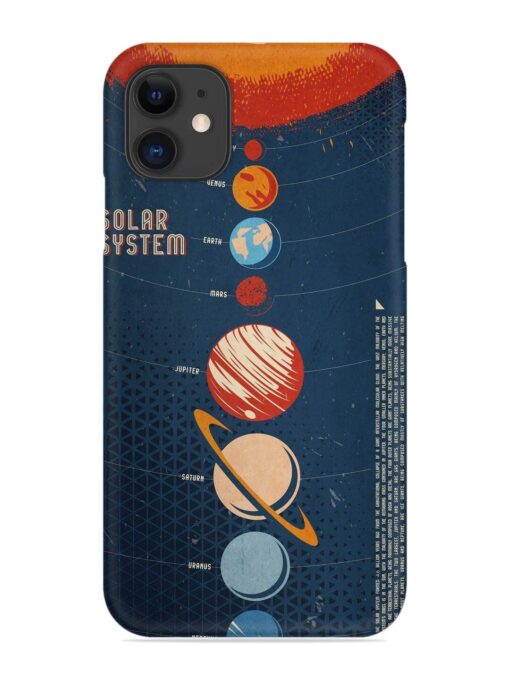 Solar System Vector Snap Case for Apple Iphone 11 Zapvi