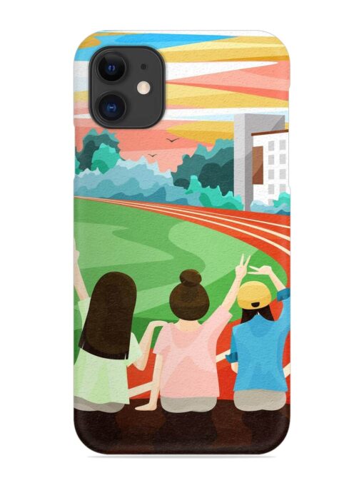 School Playground Snap Case for Apple Iphone 11 Zapvi