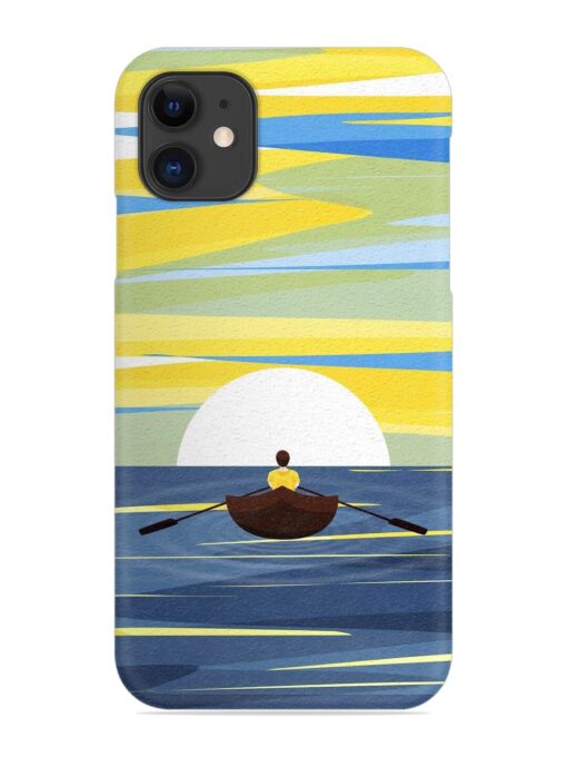 Rowing Person Ferry Paddle Snap Case for Apple Iphone 12 Zapvi