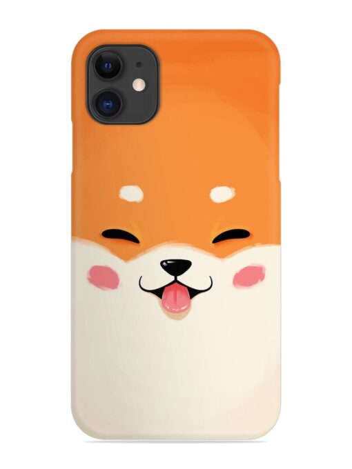 Cute Dog Face Vector Snap Case for Apple Iphone 12 Zapvi